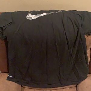 Black Nike tee.